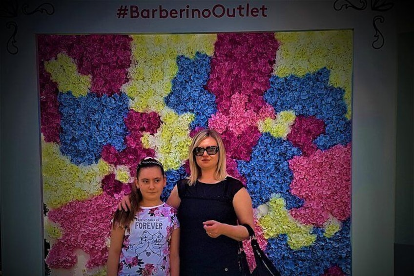 Katerina and Sofia at the Barberino Outlet
