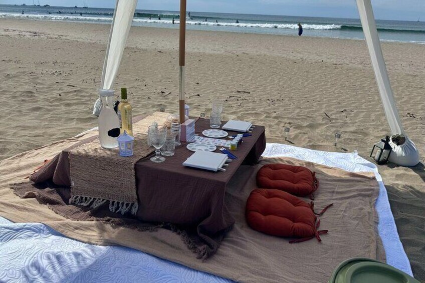 Paint and Sip on Tamarindo's Beach