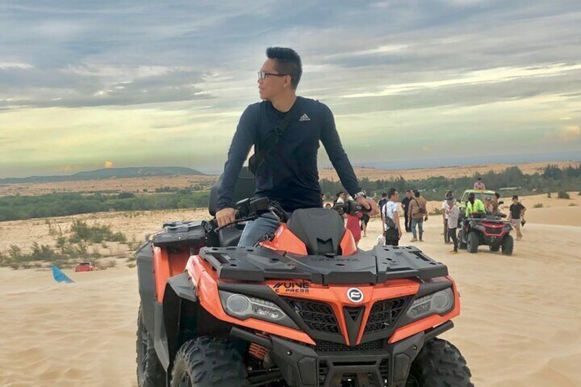 Check-in with ATV at White Sand Dunes