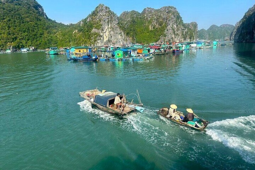 From Cat Ba: Amazing Sunset Tour in Lan Ha Bay on Luxury Cruise