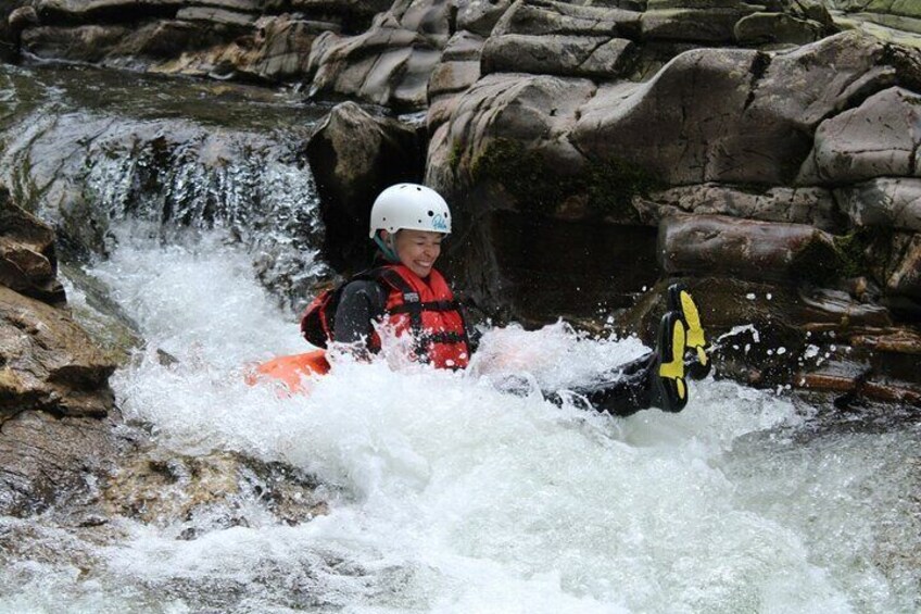 River Tubing on the River Feshie near Aviemore Scotland