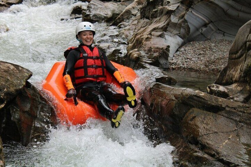 River Tubing on the River Feshie near Aviemore Scotland