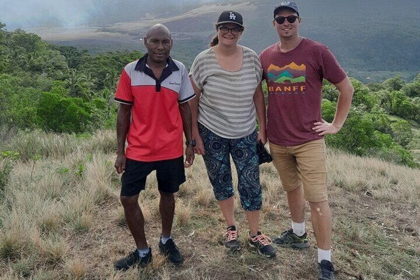 On the top of the mt yasur hill