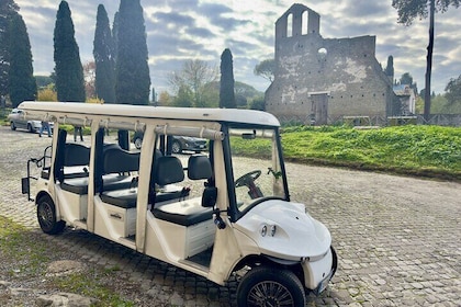 Appian Way and Catacombs Private Golf Cart Tour in Rome