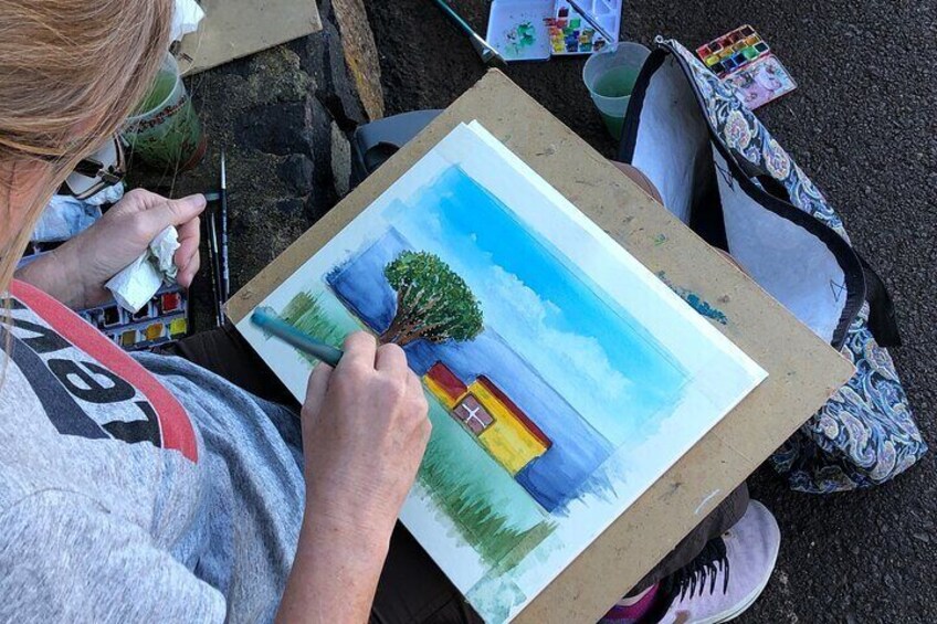 Art Workshop "New Year's Day Watercolor Painting"