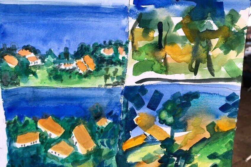 Art Workshop "New Year's Day Watercolor Painting"