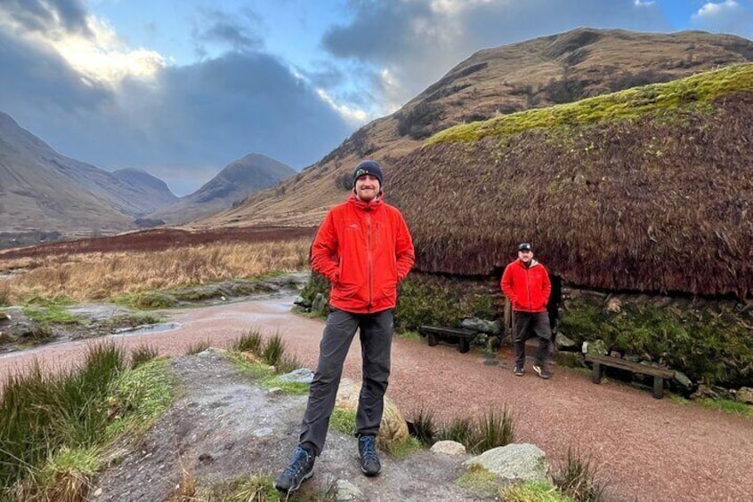 See an ancient turf house in Glencoe