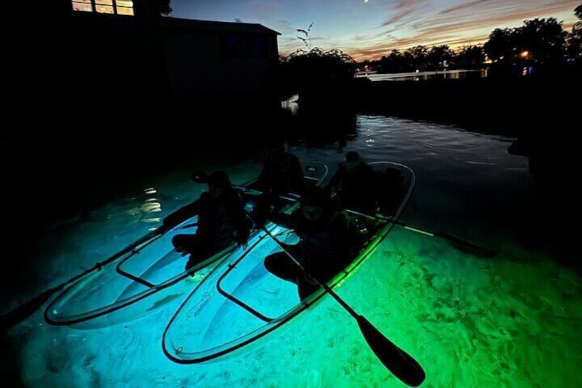 Crystal River Sunset and Glow Clear Kayak Manatee Tour