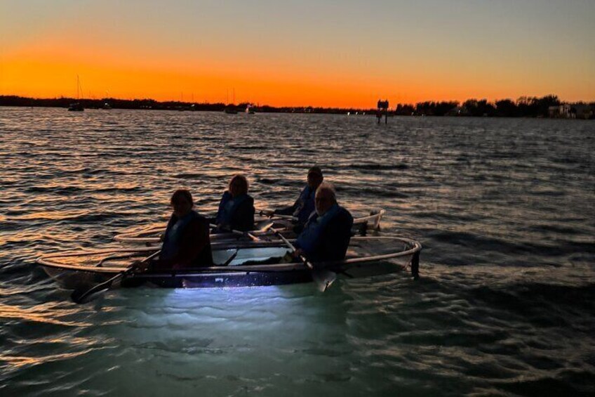 Crystal River Sunset and Glow Clear Kayak Manatee Tour