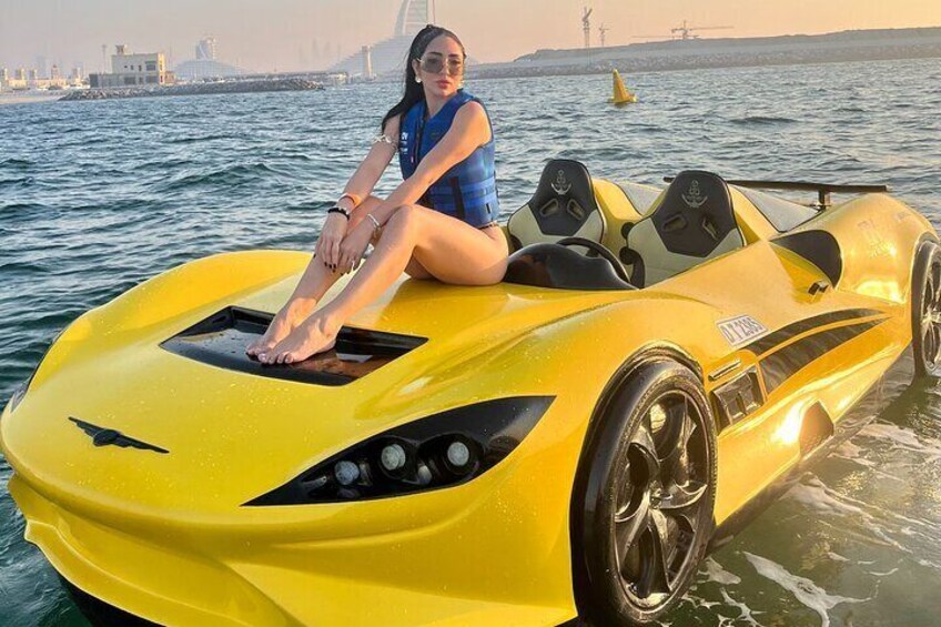 Dubai Luxury Jetcar 30MIN Burj Al Arab free snacks 