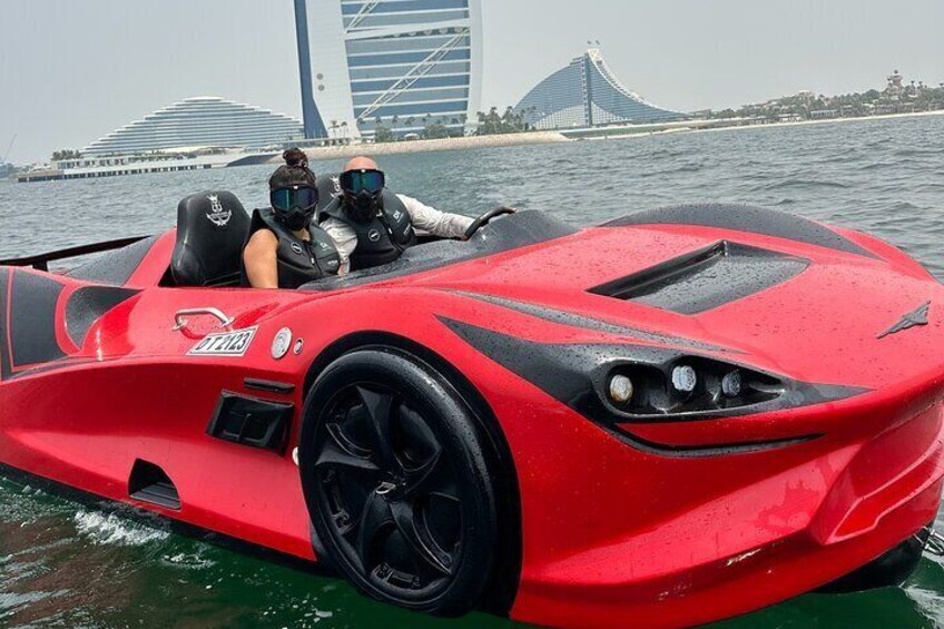 Dubai Luxury Jetcar 30MIN Burj Al Arab free snacks 
