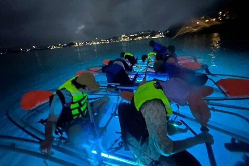 Night Glow Clear Kayak Night Tour