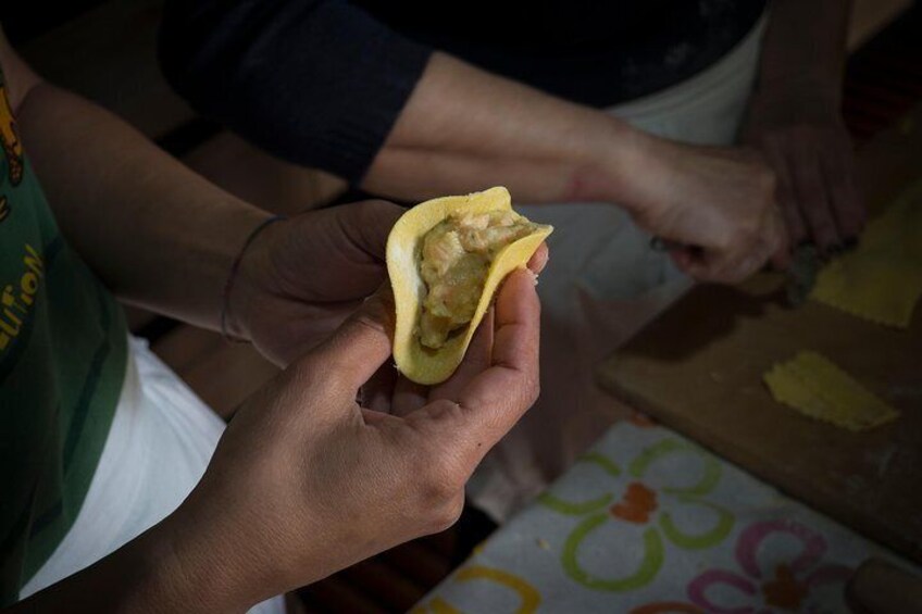 Homemade fresh pasta cooking class