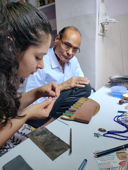 Jaipur: Private Meenakari on Silver Workshop