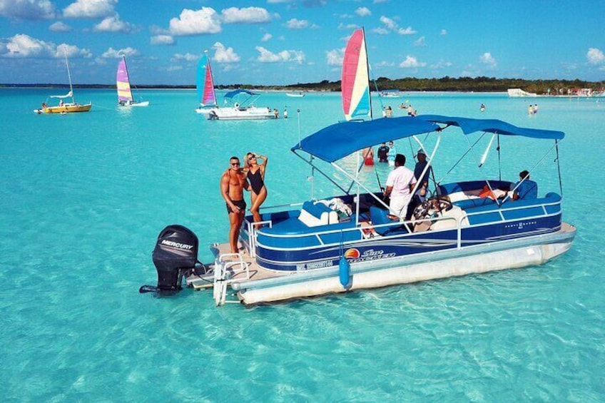 BACALAR Seven Colour Lagoon Boat Excursion from Costa Maya