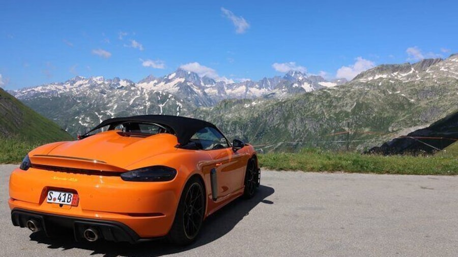 Swiss mountain passes in the alps