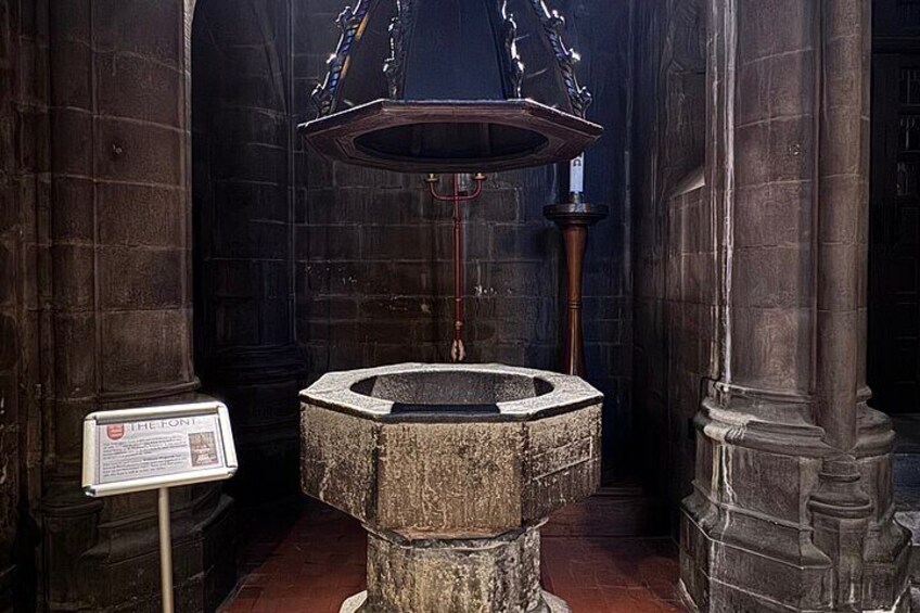 What is so special about this baptismal font?