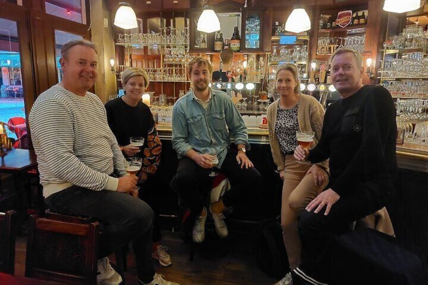 Group in bar in Delft