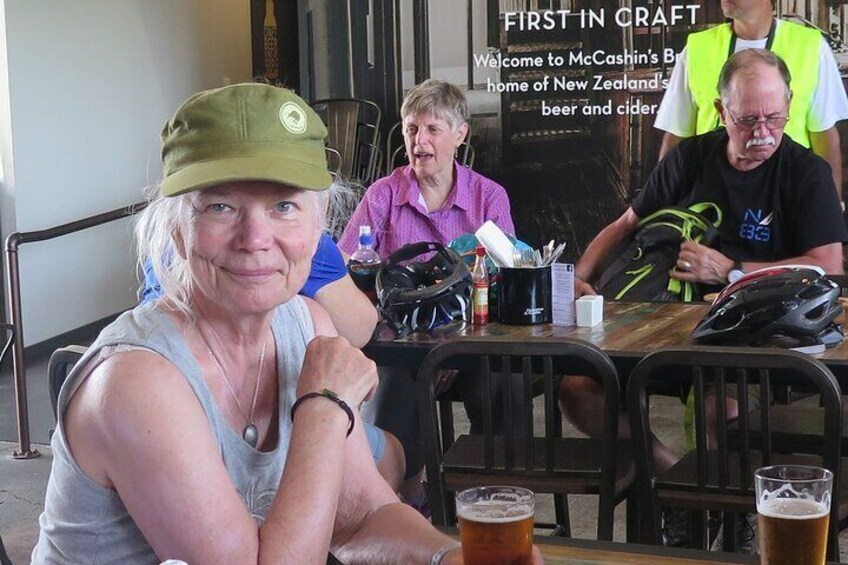 The beer tastes good at McCashins Stoke Brewery
