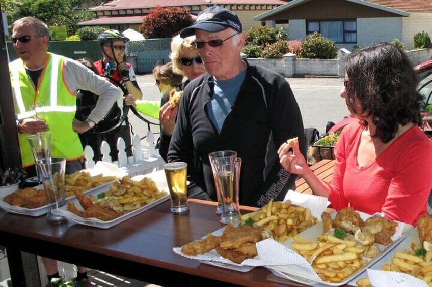 Fish and Chips at the Sprig are always good with beer