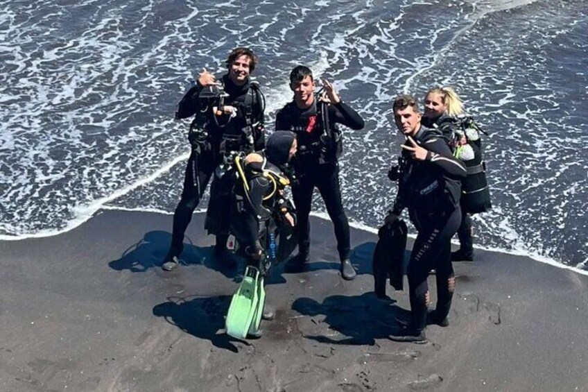 Open Water course students in Tenerife