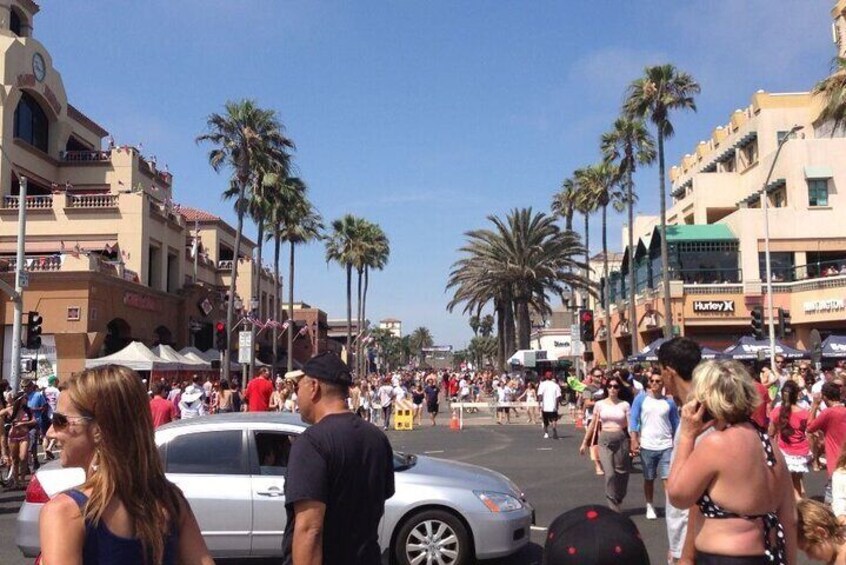 Huntington Beach, beach city.