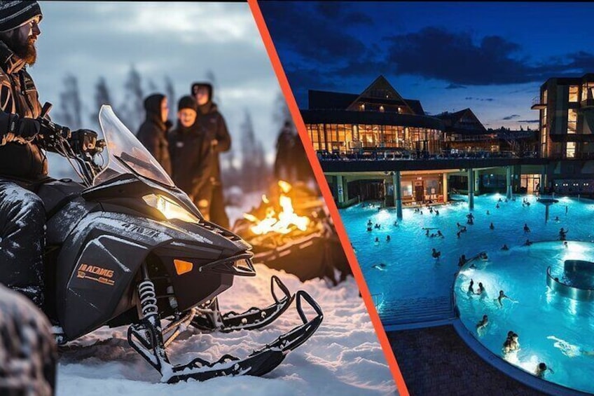 Snowmobile Ride and Thermal Pools with Hotel Pickup in Zakopane