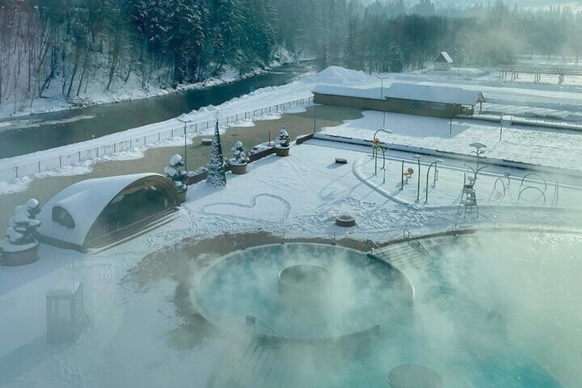 Snowmobile Ride and Thermal Pools with Hotel Pickup in Zakopane