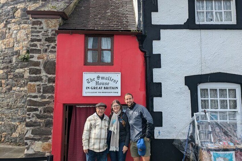 The smallest house in Great Britain in the beautiful town of Conwy