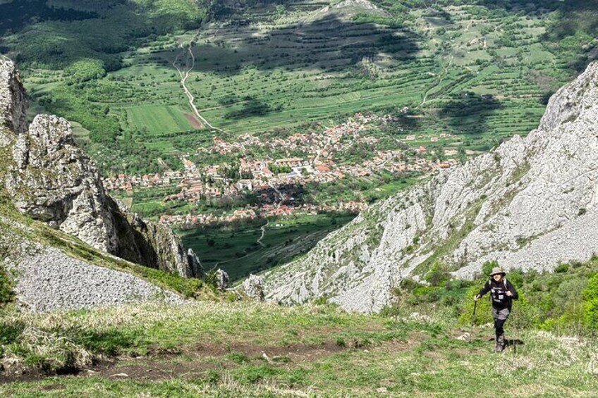 Rimetea village seen from Piatra Secuiului