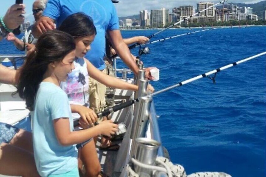 Fishing in Waikiki