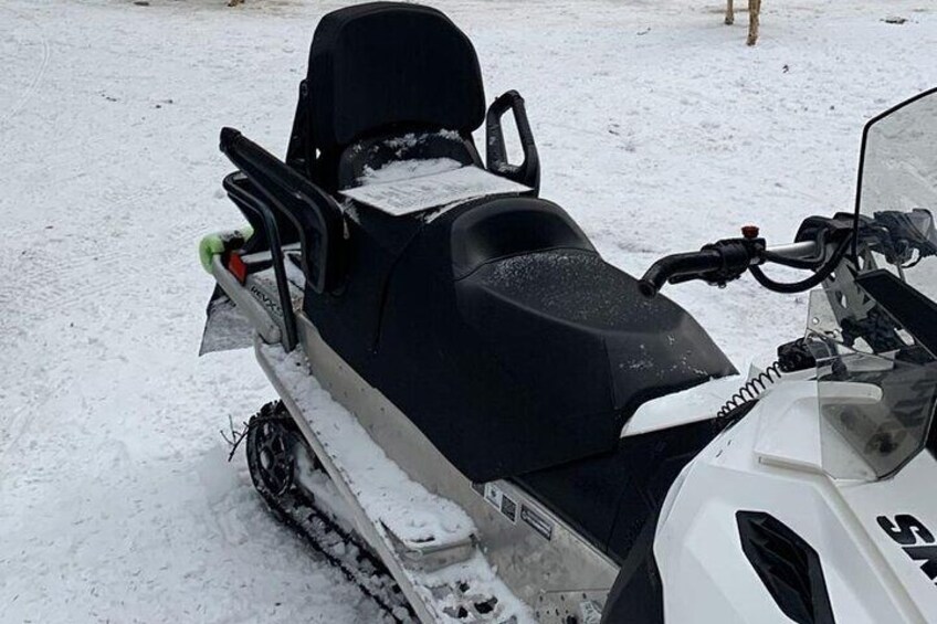 Snowmobile Riding Adventure in Banff Town