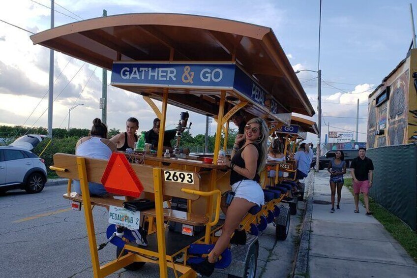 Pedal Pub Miami Wynwood Graffiti Bar Tour