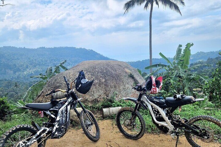 Electric Surron Dirt Bikes or ATV Quad Samui Jungle off road Tour