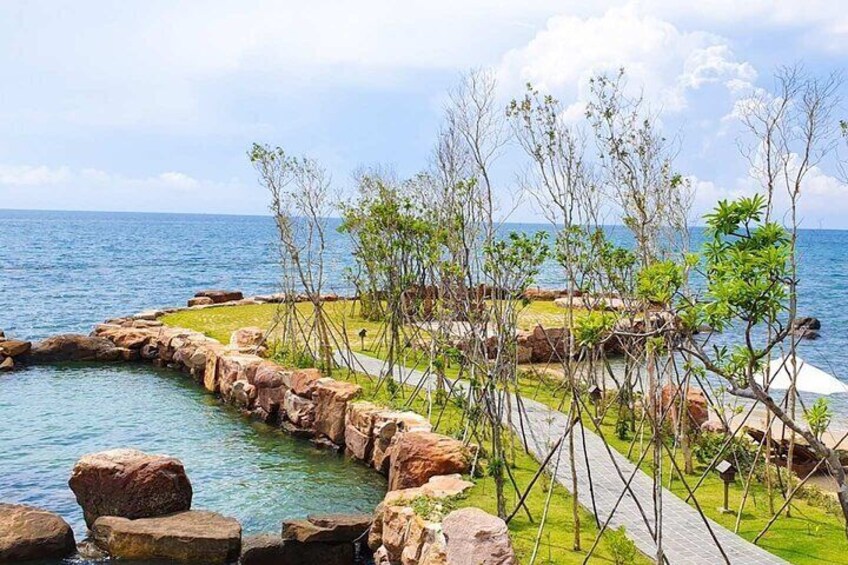 Take in the marvelous ocean view at Ganh Dau Cape