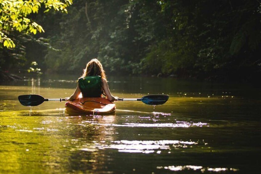 Kayaking on Cua Can River