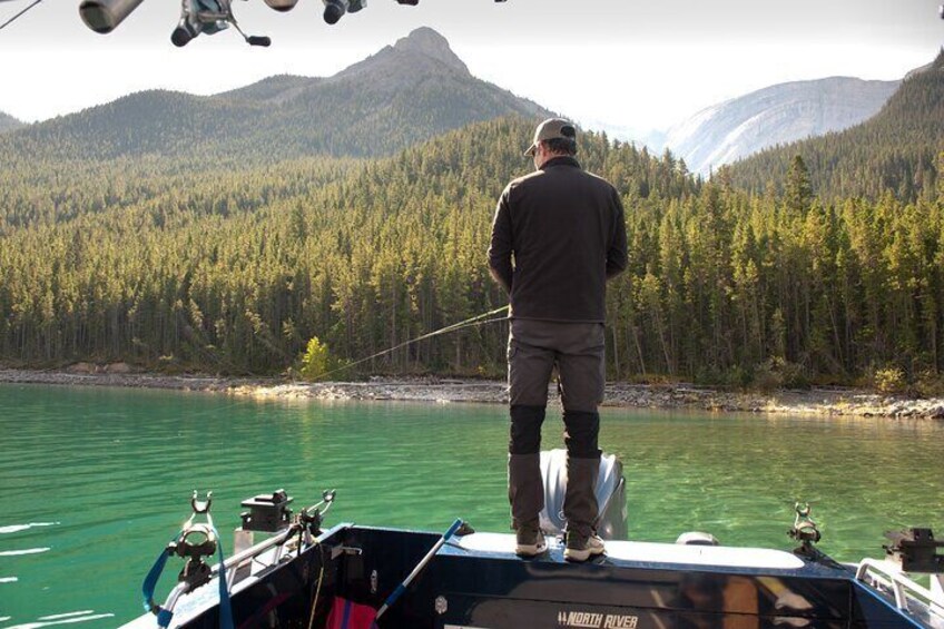Banff Fishing on Lake Minnewanka