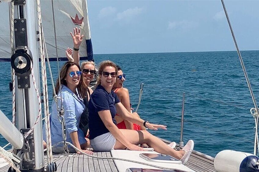 We can only accommodate six passengers making for an intimate and private sailing adventure.