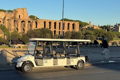 3H Churches and Food Experience on Golf Cart in Rome