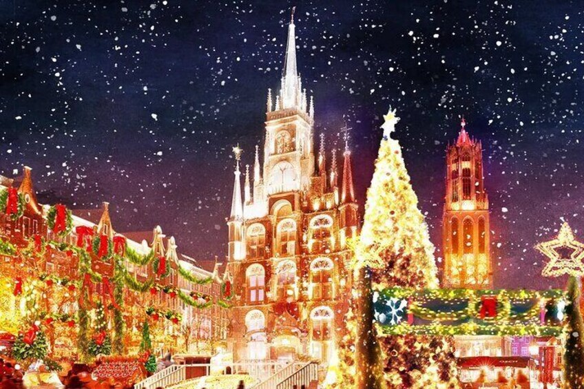 Your eyes and heart will surely be captivated by the overwhelming beauty of Christmas Square, as if you were in a Europe Town
