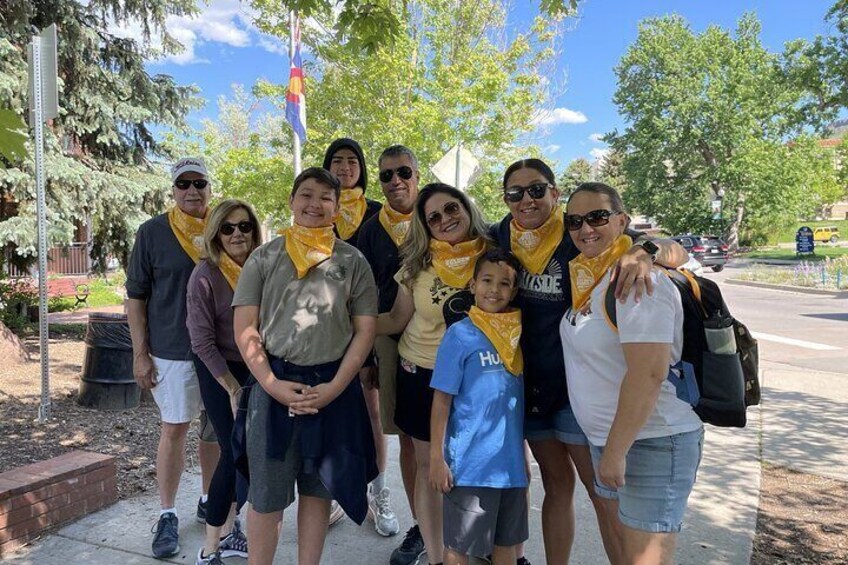 Family outing on a Wild West Walking Tour.