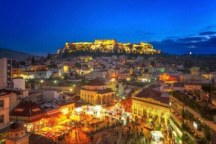 Athens by Night Private Tour with Dinner