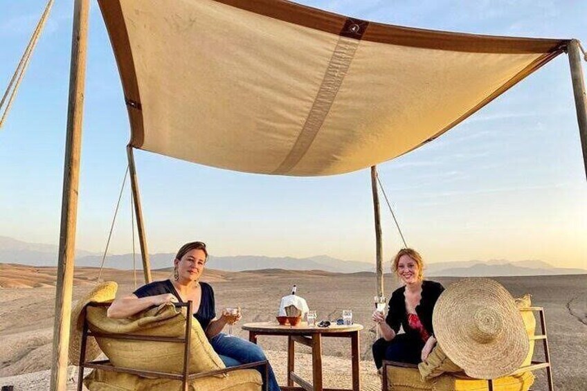 Marrakesh Agafay Desert Sunset Dinner Show with Transfers 