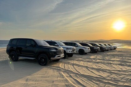 Private Sealine Beach Tour with Desert Activities