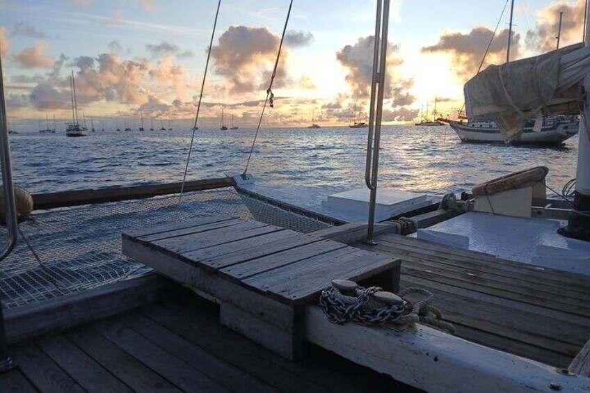  Private sunset excursion to the Sailing Lagoon of Tahiti