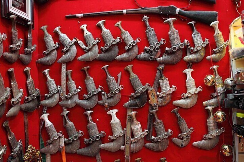 Handmade Khanjar (Dagger) in Nizwa Souq