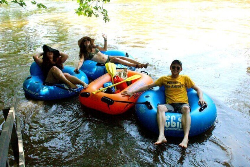 Asheville River Fon Tubing on the French Broad