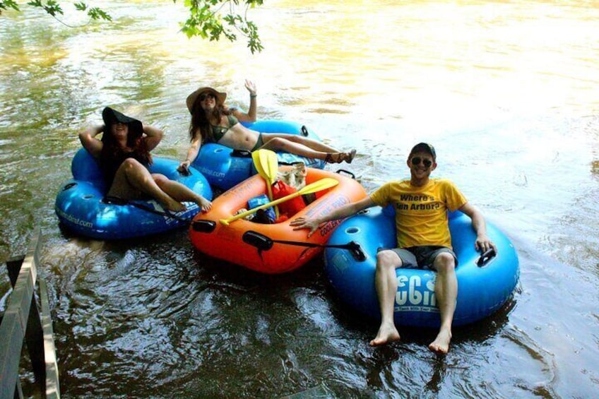 Asheville River Fon Tubing on the French Broad