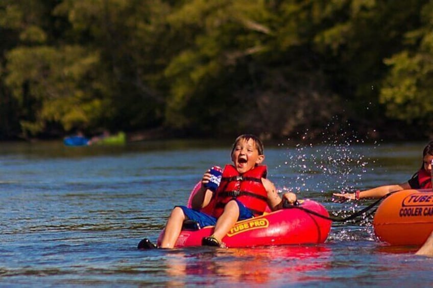 Asheville River Fon Tubing on the French Broad