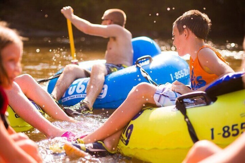 Asheville River Fon Tubing on the French Broad